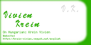 vivien krein business card